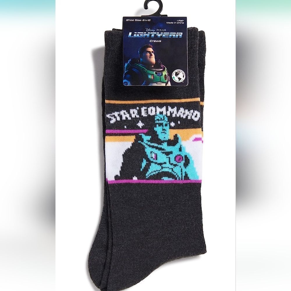 Disney Pixar Buzz Lightyear crew socks